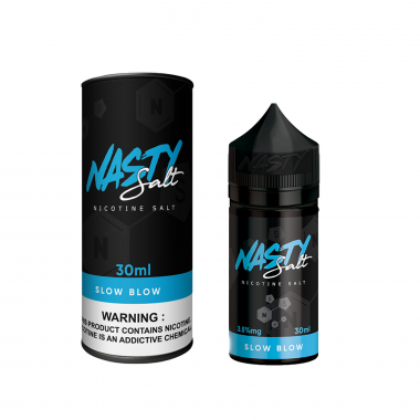 Nasty Slow Blow Salt Likit 30ml Siyah Mavi Ambalaj