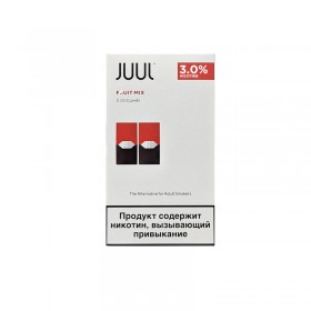 Juul Fruit Mix 3% nikotinli 2'li pod kartuşu paketi.