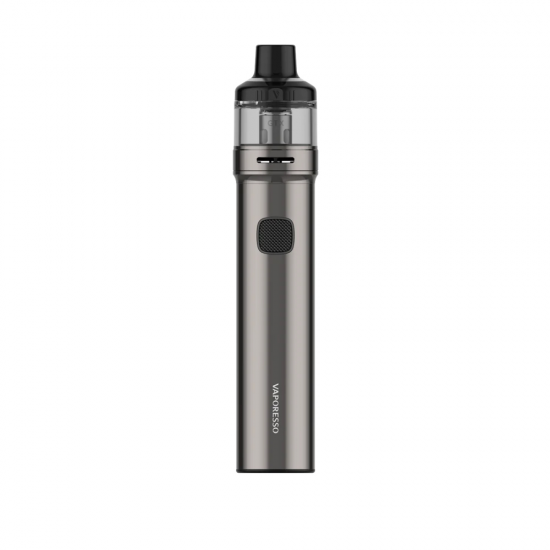 Vaporesso GTX GO 80 Pod Mod gri renkli, şık ve kompakt elektronik sigara.