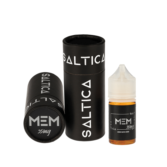 Saltica MEM 35mg Salt Likit, Siyah Ambalajlı, Limonlu Waffle Cookie Aroması