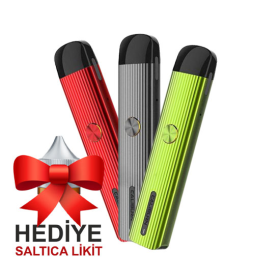 Uwell Caliburn G Pod Mod kırmızı, gri ve yeşil renk seçenekleri hediye likitli
