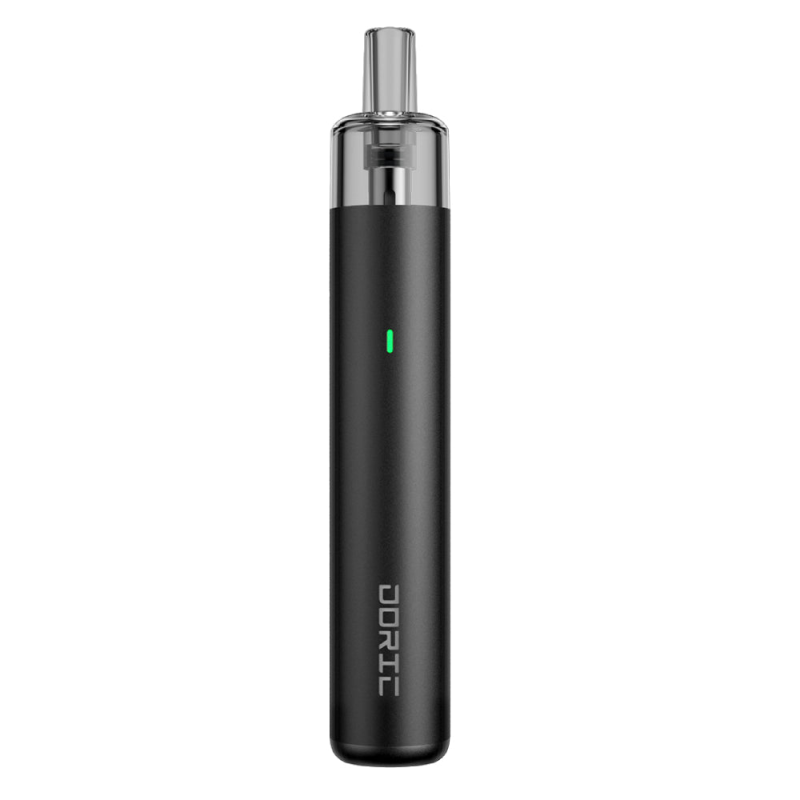 Siyah Voopoo Doric 20 SE Pod Mod elektronik sigara cihazı.
