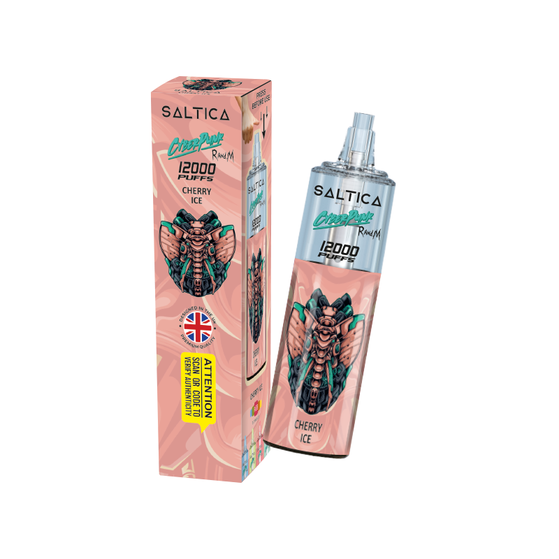 Saltica Cyberpunk 12000 Cherry Ice Tek Kullanımlık Vape Bar Ambalajı